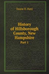History of Hillsborough County, New Hampshire