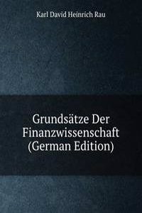 Grundsatze Der Finanzwissenschaft (German Edition)