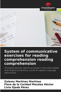 System of communicative exercises for reading comprehension reading comprehension