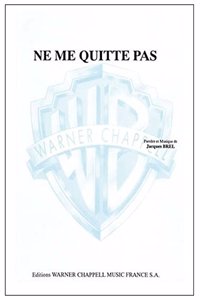 NE ME QUITTE PAS SHEET MUSIC SINGLE