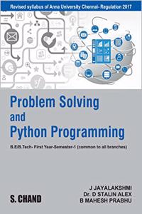 Problem Solving and Python Programming