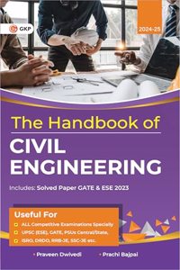 GKP Hand Book 2024 : Civil Engineering by Praveen Dwivedi & Prachi Bajpai