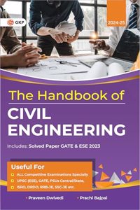 GKP Hand Book 2024 : Civil Engineering by Praveen Dwivedi & Prachi Bajpai