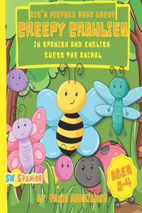 Kid's Picture Book About Creepy Crawlies In Spanish And English