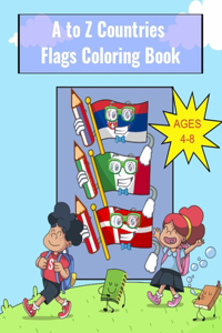 A to Z Countries Flags Coloring Book