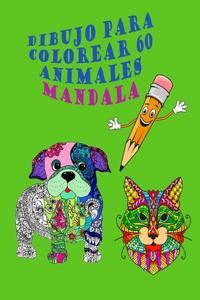 Dibujo para colorear 60 animales mandala
