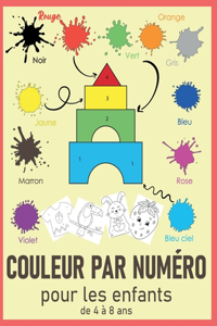 COULEUR PAR NUMÉRO Pour Les Enfants de 4 à 8 Ans