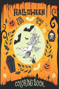 Halloween Coloring Book for Kids Ages 4-8