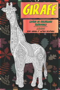 Livres de coloriage Zendoodle - Bébé animal et autres créatures - Animaux - Girafe
