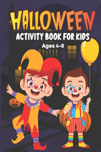 Halloween Activity Book for Kids Ages 4-8
