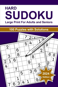 Hard Sudoku Large Print For Adults and Seniors