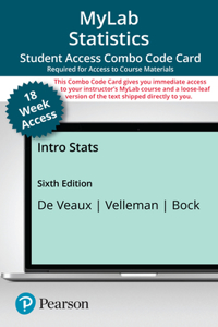 Mylab Statistics with Pearson Etext for Intro STATS - Combo 18 Week Access Card