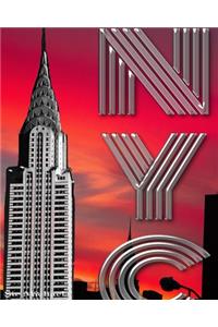 Iconic Chrysler Building New York City Sir Michael Artist Drawing Writing journal