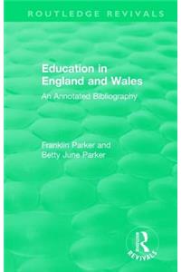 Education in England and Wales