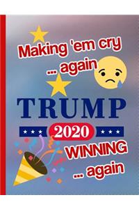 Making 'em cry again Trump 2020 Winning again