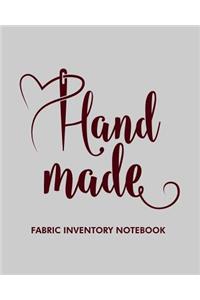 Hand Made Fabric Inventory Notebook