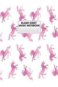 Blank Sheet Music Notebook