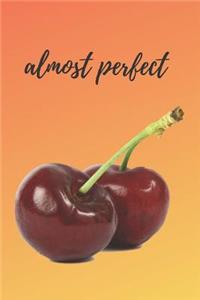Cherry Lovers Blank Lined Journal Notebook