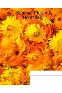 Summer Flowers Notebook