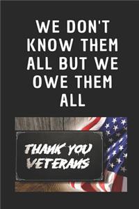 We Don't Know Them All But We Owe Them All