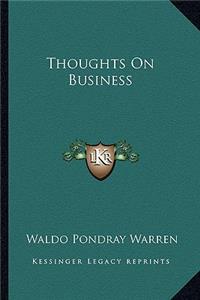 Thoughts On Business