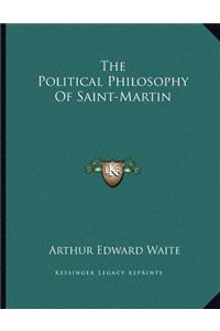 The Political Philosophy Of Saint-Martin