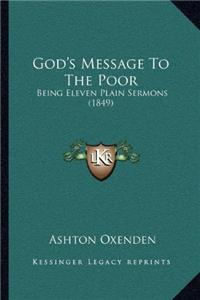 God's Message To The Poor