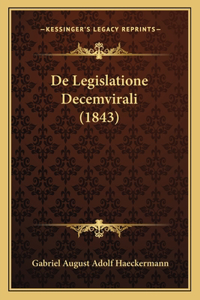 De Legislatione Decemvirali (1843)