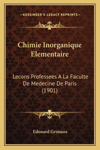 Chimie Inorganique Elementaire