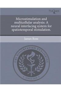 Microstimulation and Multicellular Analysis: A Neural Interfacing System for Spatiotemporal Stimulation
