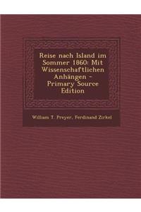 Reise Nach Island Im Sommer 1860