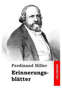 Erinnerungsblätter