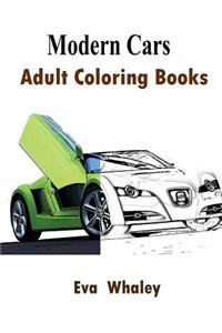 Modern Cars: Adult Coloring Book
