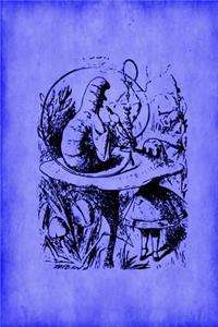 Alice in Wonderland Journal - Alice and the Caterpillar (Blue)