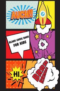 Comic Books for Kids: Large Print 8.5 by 11 Over 100 Page - Blank Comic Book 9 Panel Stagger Jagged - Drawing Your Own Comic Book Journal No