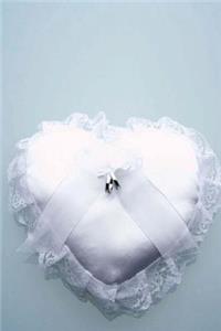 Wedding Journal Ring Bearer Heart Pillow
