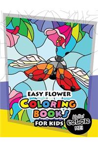 Easy Flower Coloring Book for Kids
