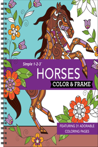 Color & Frame - Horses (Coloring Book)