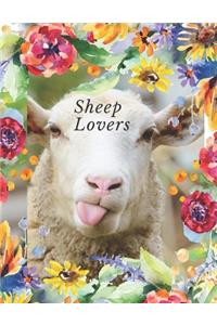 Sheep Lovers: Back to Front College Lined Notebook 130 Page Journal/Notebook. Start as you would as with any notebook and then just turn your book over and start 