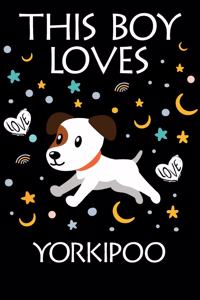 This Boy Loves Yorkipoo Notebook