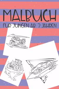 Malbuch für Jungen ab 3 Jahren