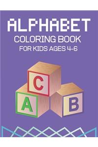 Alphabet Coloring Book for Kids Ages 4-6