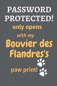 Password Protected! only opens with my Bouvier des Flandres's paw print!