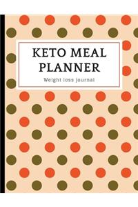 KETO MEAL PLANNER Weight loss journal