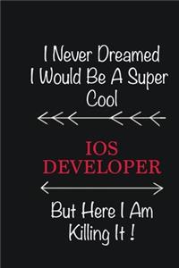 I never Dreamed I would be a super cool IOS developer But here I am killing it: Writing careers journals and notebook. A way towards enhancement