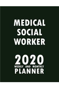 Medical Social Worker 2020 Weekly and Monthly Planner