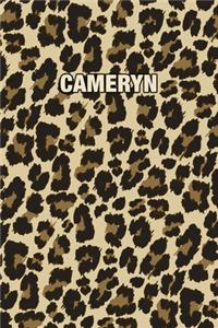 Cameryn: Personalized Notebook - Leopard Print (Animal Pattern). Blank College Ruled (Lined) Journal for Notes, Journaling, Diary Writing. Wildlife Theme Des