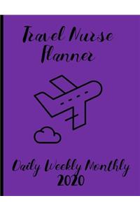 Travel Nurse Planner Daily Weekly Monthly 2020