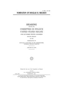 Nomination of Douglas H. Shulman
