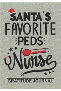 Santa's Favorite PEDS Nurse - Gratitude Journal